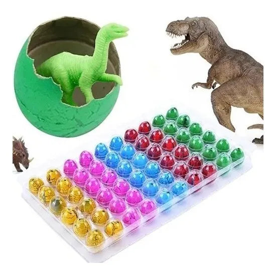 Huevos Dinosaurio X4 Nacen Y Crecen Con Agua Juguete Expande