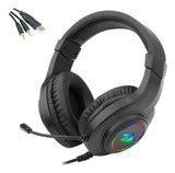 Auriculares Gamer Redragon H260 Hylas Rgb Ps4 Ps5 Pc 3.5mm Negro