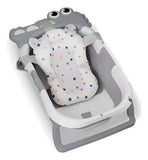 Bañera Plegable Portátil Con Termómetro Y Cojin Malla 6869 Color Gris Cocodrilo
