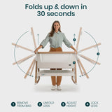 Cuna Y Cama De Noche Plegable Para Bebé Con Mecedora 0-6 Mes