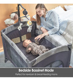 Moisés De Noche Para Bebé 5 En 1 Con Cambiador Y Estante