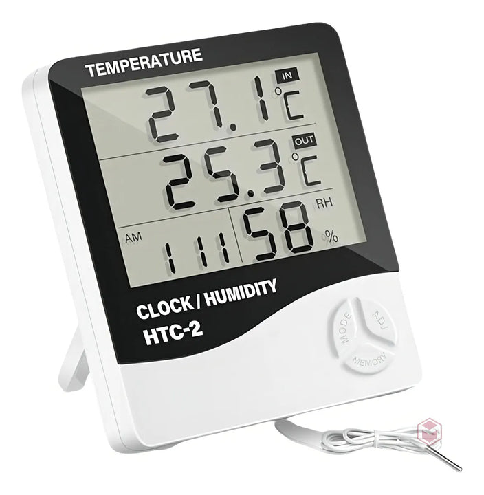 Termohigrometro Digital Higrometro,termometro,reloj Alarma