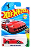 Carrito de la colección Hot Wheels Ferrari F40 Competizione 1:64 rojo