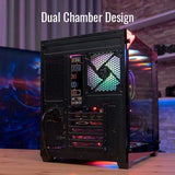 Gabinete Atx Gamer Aerocool Dryft Cubo 6 Ventiladores Argb