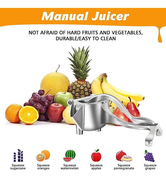 Exprimidor Manual D Jugo D Frutas En Aluminio Alta Resistenc