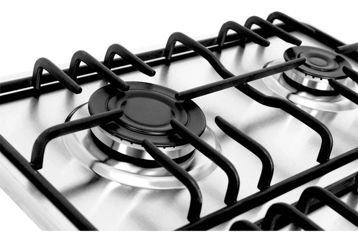 Estufa A Gas Natural 4 Puestos Challenger / Acero Inoxidable Color Plateado