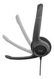 Audífonos / Diadema Con Micrófono Logitech Usb Headset H390 Negro