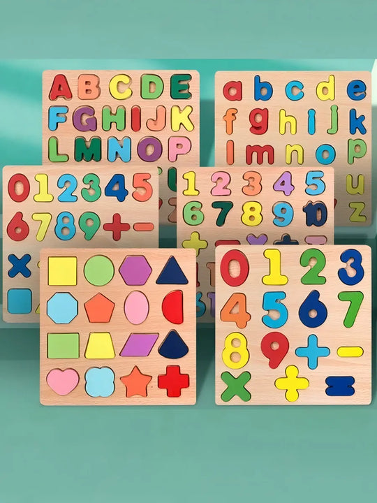 Set Rompecabezas Madera Lo Necesito DKH-1470 Números Signos Didáctico