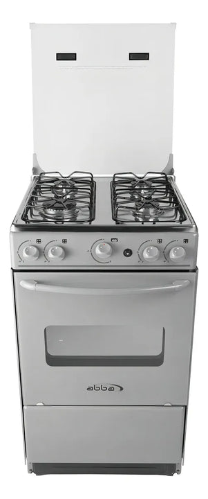 Estufa De Piso Con Horno Abba 4 Pts Gn At 101-6n G Gris