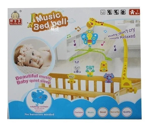 Móvil Musical Jirafa Musical Ref 19791 911 Juguete Bebes Amarillo