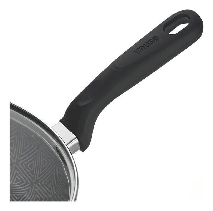 Sarten Imusa Antiadherente Triforce 18cm Con Tapa Color Gris
