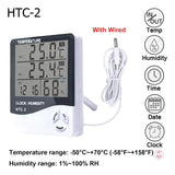 Termohigrometro Digital Higrometro,termometro,reloj Alarma