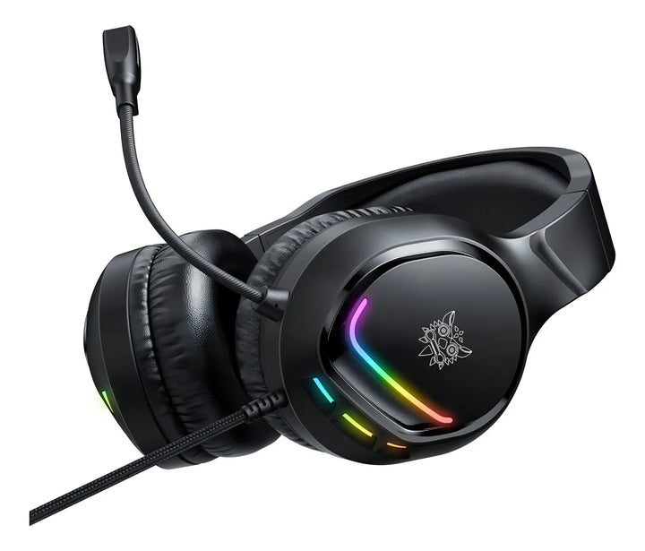Auriculares profesionales para jugadores Onikuma X31 Rgb negros
