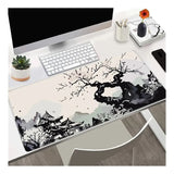 Alfombrilla De Mouse Anime Japonés 80x39 Escritorio Completo Gris Anime Japones