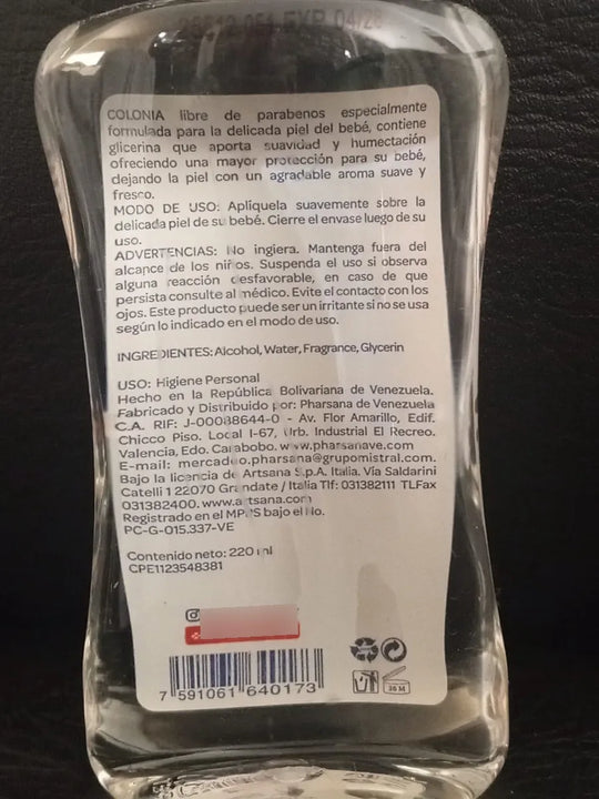 Perfume Colonia Chicco P/bebés 220ml Original Hipoalergénico