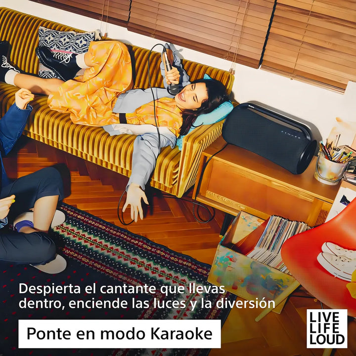 Parlante Sony Bluetooth Resistente Al Agua | Srs-xg500 Color Negro