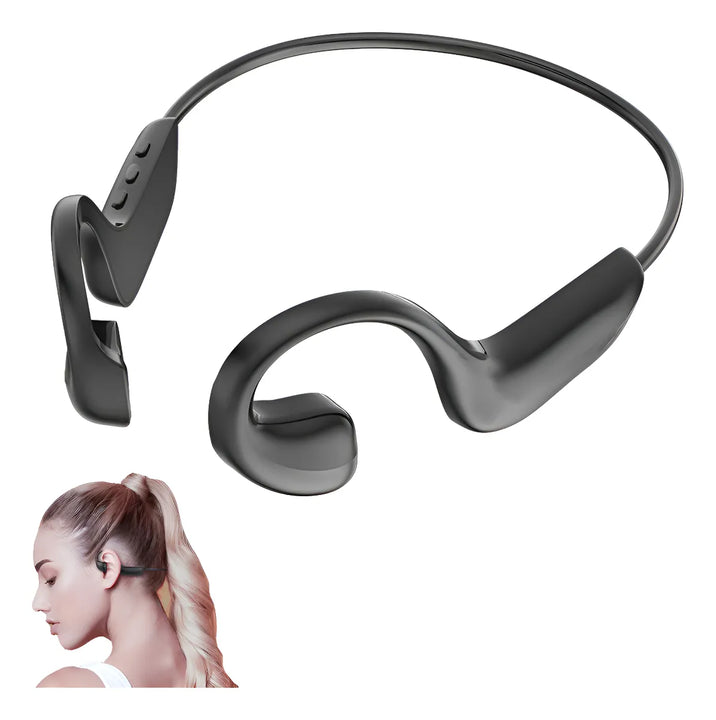 Auriculares Banda Deportiva Inalámbricos Conducción Ósea Negro