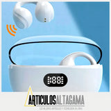 Audífonos Conducción Ósea De Clic Inalámbricos Bluetooth Color Blanco