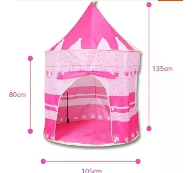 Carpa Juguete Castillo Para Niña Niño Princesa Casa Jardin CC15 Rosa