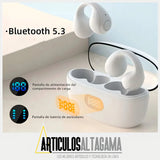 Audífonos Conducción Ósea De Clic Inalámbricos Bluetooth Color Blanco