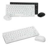 Combo Mini Teclado Mouse Inalambrico Teclado Blanco