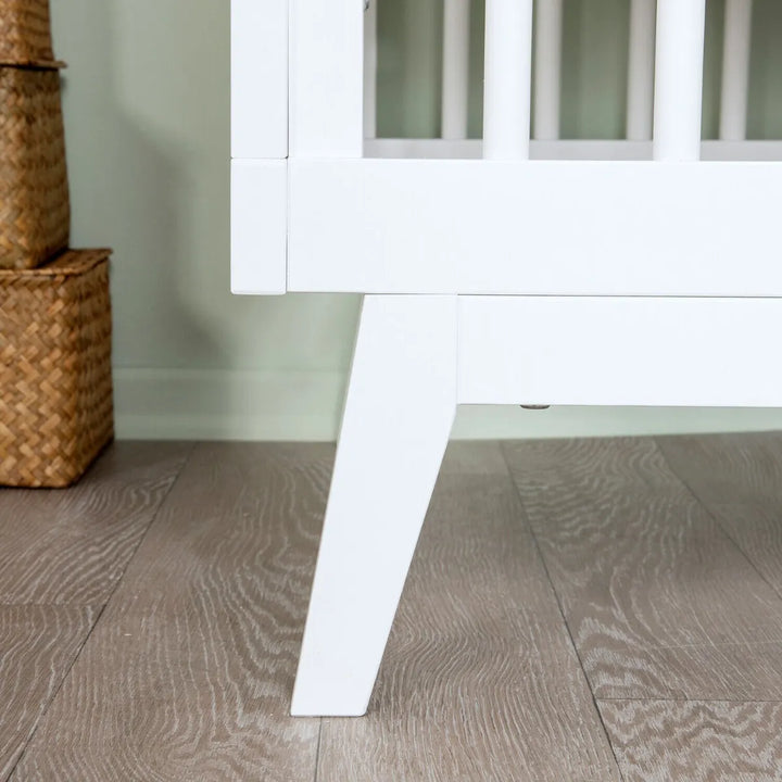 Cuna A Cama Infantil Dadada Soho 3 En 1 Convertible Madera Blanco