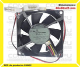 Zfan02 Ventilador 12v Especial Balineras 8x8 Molex Computoys