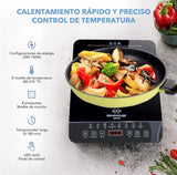 Estufa De Induccion 1 Puesto Eléctrica 9 Niveles Tacti 1000w Negro