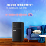 Mini Refrigerador 3.5 Pies Cúbicos Doble Puerta Negro