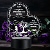 Lámpara De Noche Regalo Para Pareja Novios Amor Decoración Negro