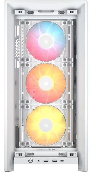 Corsair 4000d Frame Rs Argb: Chasis Atx Y 3 Ventiladores Blanco