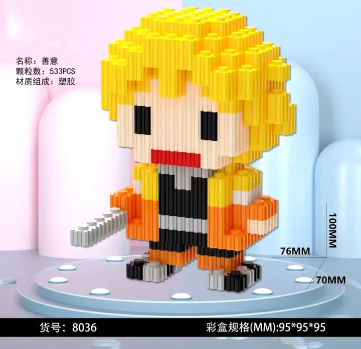 Juguete Armable Demon Slayer Magic Block Fichas Bloque Armar 500 Demon Slayer