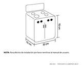 Estufa Romero Gabinete Torre Mixta 3x1 Gas Propano Plata Tipo de conexión Gas envasado