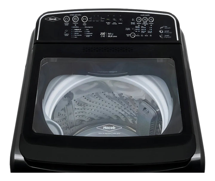 Lavadora Zoü 14 Kg Digital Negra Color Negro