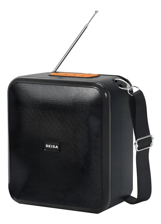 Parlante Radio Bluetooth Portatil Microfono Micro Sd Fm Color Gris