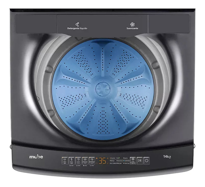 Lavadora Automática Mabe Digital 14 Kg Carga Superior 127v Diamond Gray