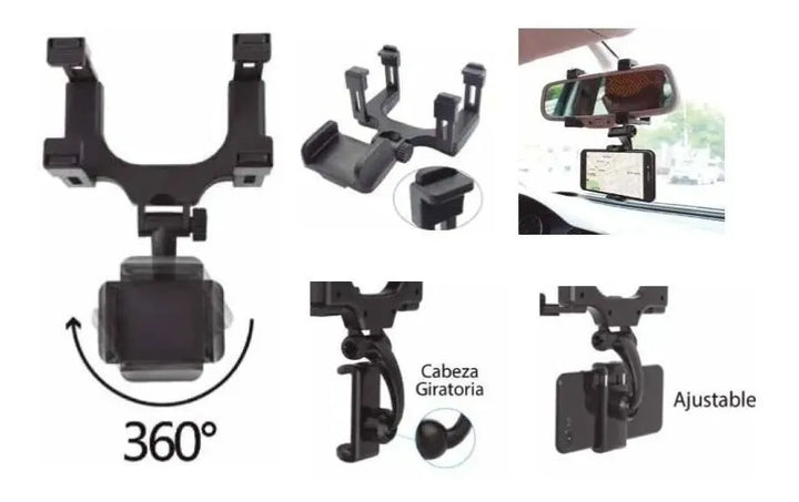 Soporte Holder Para Celular, Retrovisor De Carro