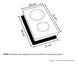 Estufa De Empotrar Haceb Vitro 30 Cms 220v Negro