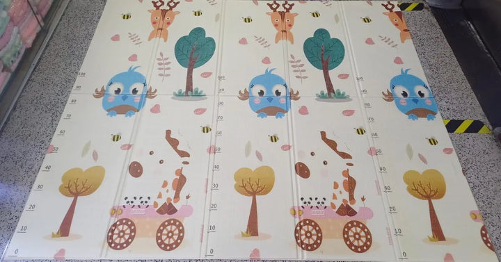 Tapete Extra Grande Plegable Para Bebé 200x180 Cm Doble Faz