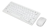 Kit Mini Teclado + Mouse Óptico Inalámbrico Para Pc Mac Color Del Teclado R-p0527 K03 Teclado Blanco