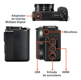 Sony Alpha Kit ZV-E10 f/3.5-5.6 OSS ILCZVE10L sin espejo color negro