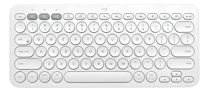 Logitech K380 Teclado Bluetooth Multi-dispositivo - Blanco Color del teclado Off-white Idioma Español