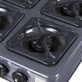 Estufa De Mesa A Gas Natural Sueco 4 Puestos Negro