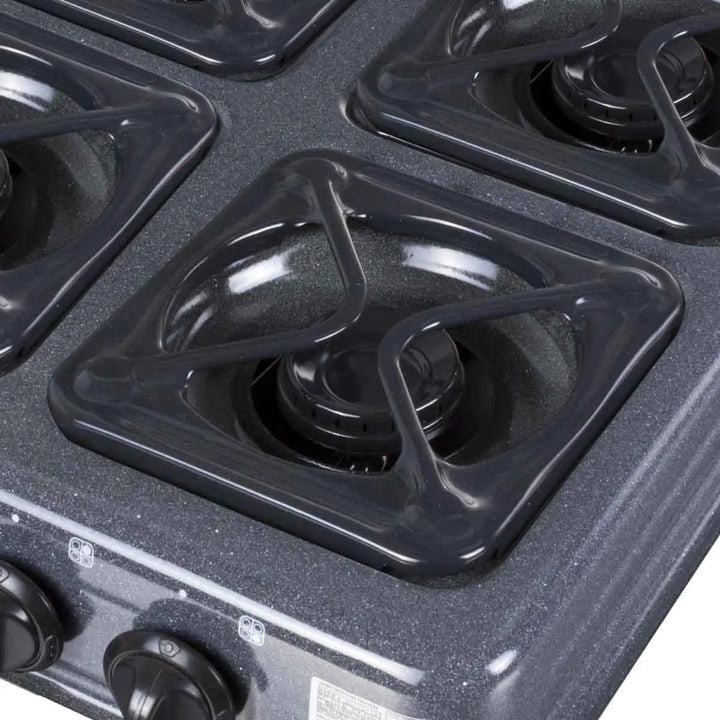 Estufa De Mesa A Gas Natural Sueco 4 Puestos Negro