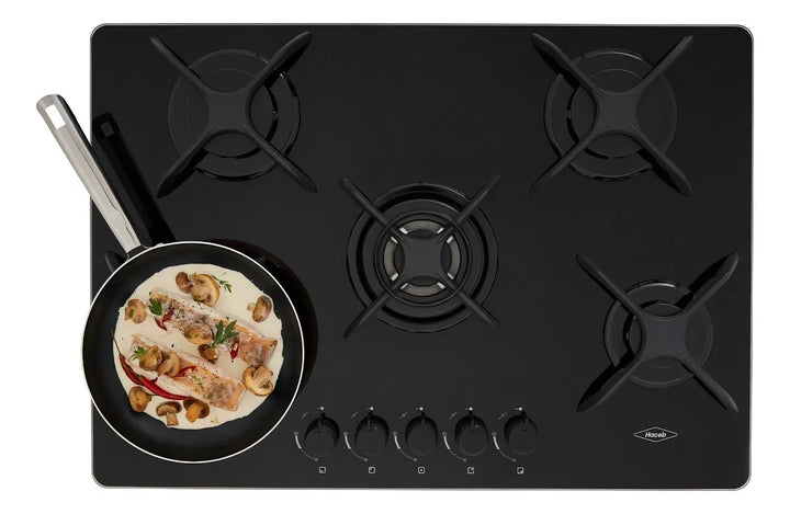 Estufa De Empotrar Cristal 76 Cm Gas Natural Haceb