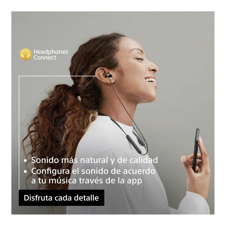 Audífonos Sony Internos Inalámbricos Wi-c100 Color Negro