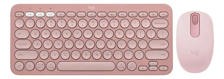 Logitech Combo Bluetooth: Teclado K380s + Mouse M196, Rosa
