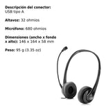 *hp Auriculares Estereo Usb T1a67aa