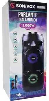 Parlante Inalámbrico Torre De Sonido Bluetooth Sonivox 11000 Negro