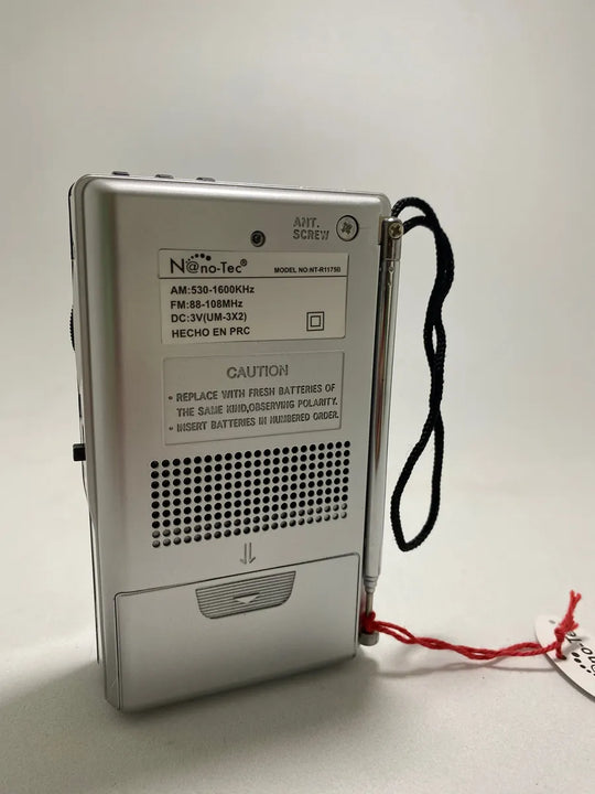 Radio Portátil Nanotec Am/fm/sw Recargable Bluetooth